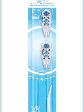 Oral-B deep clean battery powered toothbrush head replacement, Soft 2 count